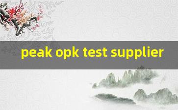 peak opk test supplier